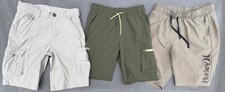 LOT of 3 Boys shorts HURLEY, CAT JACK, ALL IN MOTION SIZE 8-10, 10-12
