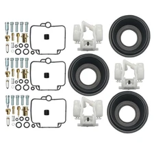 3 x FOR Triumph Trident 900 1996 - 1998 Carburetor Repair Kit diaphragm Float