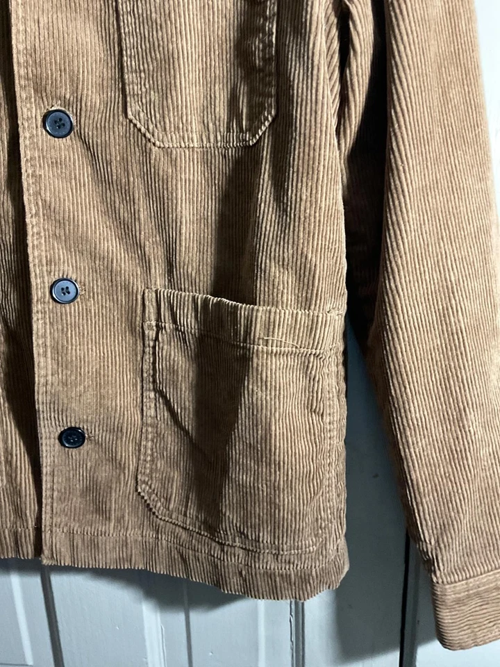 H & M вельветовый Chore куртка - классический коричневый Chore пальто маленький - Изображение 4 из 4