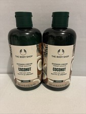 Lot Of 2- The Body Shop Coconut Shower Gel 8.4oz 250ml Each