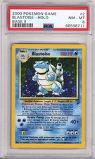 Pokemon Base Set 2 Blastoise PSA Near Mint - Mint 8 (2000)