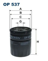 Filtron ÖLfilter OP 537 FüR Alfa Romeo Fiat Lancia Seat Zastava Maserati