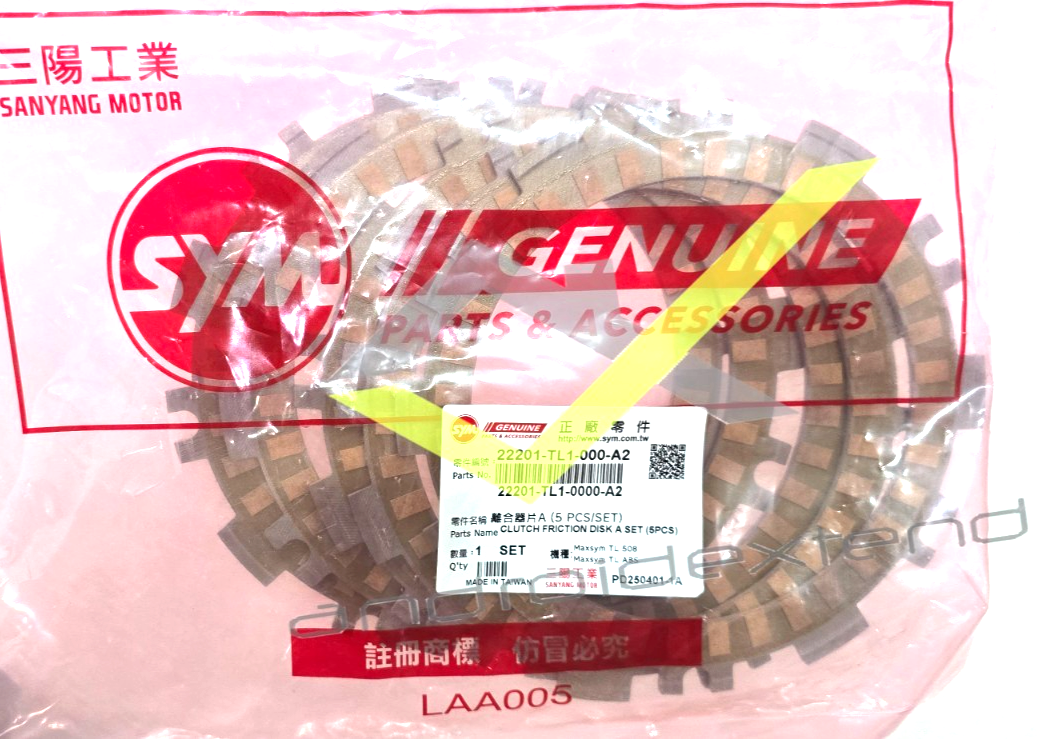 SYM MAXSYM TL500/508/ADXTG CLUTCH FRICTION DISK-A (1SET-5PCS
