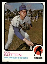 1973 Topps Baseball Don Sutton #10 VG - VG/EX Los Angeles Dodgers