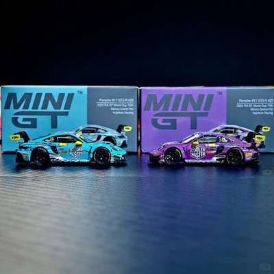 Mini GT 1/64 Pors che 911 GT3 R 793+804+1052 ROXY AO Racing