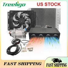 12V DC Air Conditioner Electric Cooling Water Heat Underdash Auto Car A/C Kit