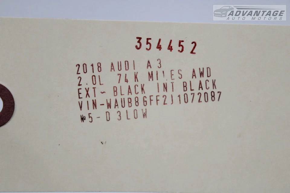 2015-2024 AUDI A3 QUATTRO 8V FRONT LEFT OR RIGHT SEAT BELT GUIDE BRACKET OEM - Image 4 of 4