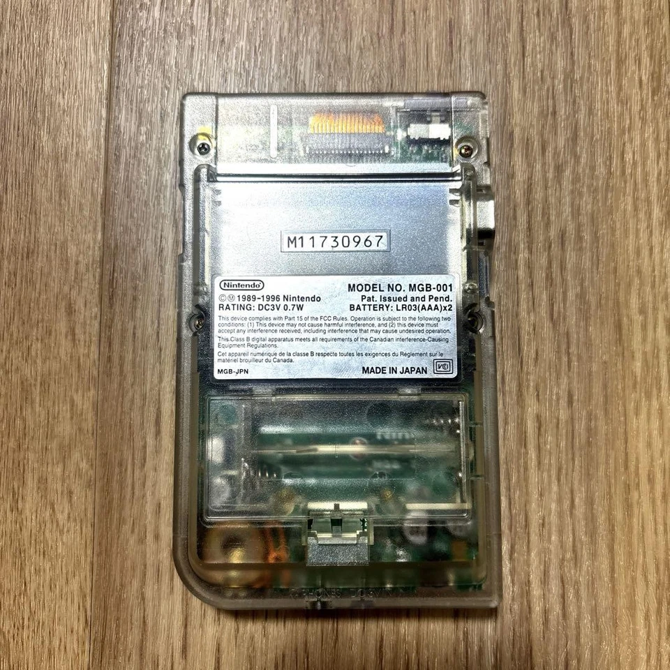 Nintendo Gameboy Game Boy Pocket Clear Skeleton Famitsu Limited Model F Tested - Image 4 of 4