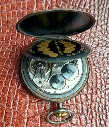 Antique Pleiade Brevet Pocket Watch Niello - Picture 7 of 10