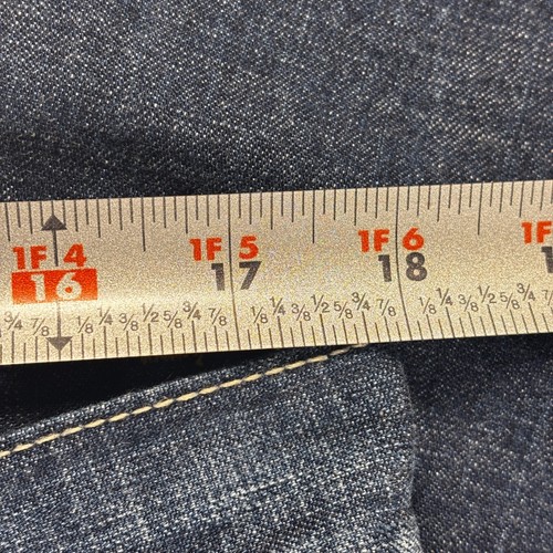 Pantalones de mezclilla Lucky Brand 36x32 pierna ancha relajados 2003 Gene Montesano hechos en EE. UU. - Imagen 7 de 17