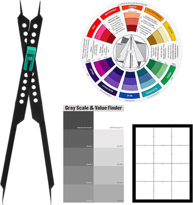 10'' Proportional Divider Color Wheel for Artists Viewfinder Gray Scale Value Fin