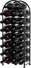 Image of Metal 23 Bottles Wine Rack, Freestanding Wine Holder Floor, Home Kitchen Wine St