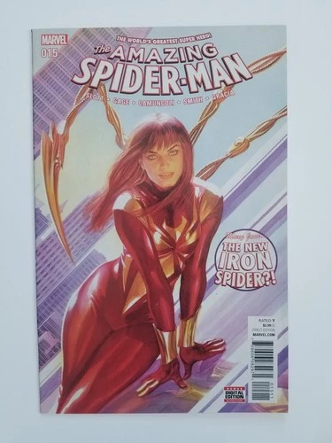 Amazing Spider-Man #15 (2016 Marvel Comics) FN/VF ~ Alex Ross Mary Jane Cover
