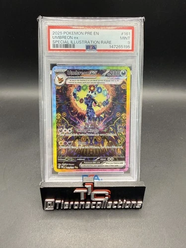 2025 POKEMON PRISMATIC EVOLUTIONS SPECIAL ILLUSTRATION RARE UMBREON EX PSA 9