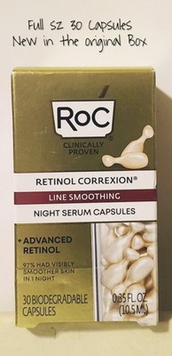 ROC Retinol Correxion Line Smoothing Night Serum Capsules 30 CT Advanced Retinol
