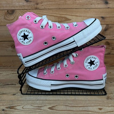 Converse Turnschuhe Damen Größe UK 4,5 All Star Eva Lift Hi rosa Plateauschuhe GS