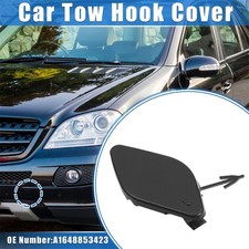 Front Tow Cover Cap for Mercedes MLclass W164 2008 2012 Black Plastic OEM