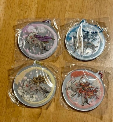 Okami Divine Artifact Mirror Acrylic Keychain 4 TypesShinkyo Mirror, Shinju