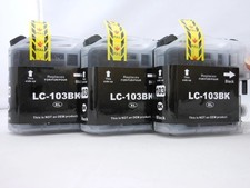 3pk LC103XL LC-103XL BK Ink For Brother DCP-J152W MFC-J245 MFC-J285DW MFC-J870DW