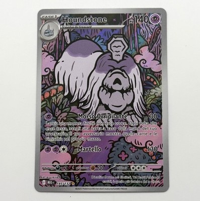 Houndstone 145/132 Illustration Rare MEG Mega Evolution ITA Holo Pokémon TCG NM