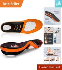 Foam Arch Support Shoe Insoles - Ideal for Flat Feet  Heel Pain Relief 1 Pair 