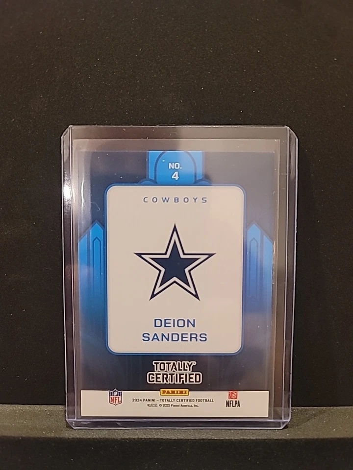 2024 Panini Totalmente Certificado Metropolis Deion Sanders #4 Estuche Hit SSP Vaqueros Foto 2 de 4