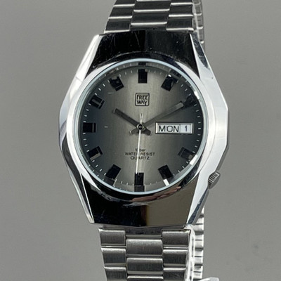 CTIZEN FREE WAY Mens Watch 37mm Quartz Silver Dial Silver SS Band 5500-A85283
