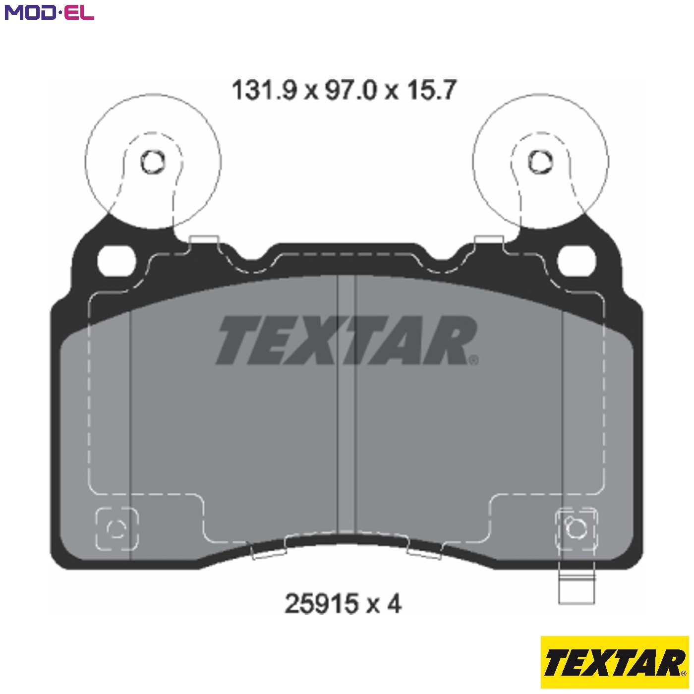 BRAKE PAD SET DISC BRAKE 2591501 FOR CADILLAC HOLDEN VAUXHALL INSIGNIA/II 2.0L - Image 6