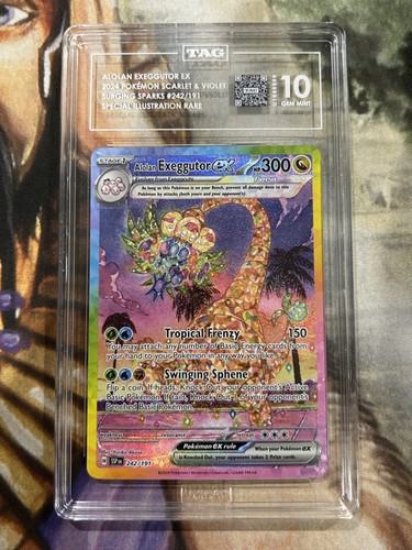 Alolan Exeggutor ex graded TAG 10 for sale on eBay