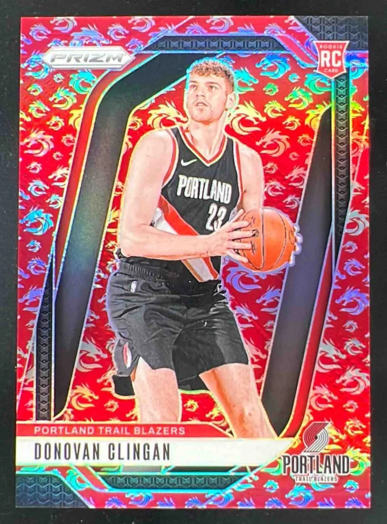 2024-25 Panini Prizm Dragon Year Prizm #221 Donovan Clingan RC /88