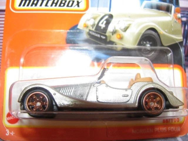 2024 Matchbox Morgan Plus Four #66 Gold (Short Card) w/Real Riders Wheel Swap - Image 2 of 4