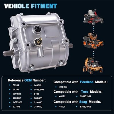 5 Speed Transmission with Reverse 36 Spline - Compatible with