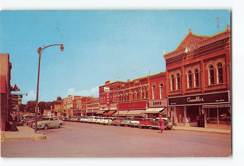 Florence Colorado CO Vintage Postcard Main Street and Buisness District