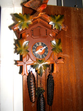 Falstaff musical antique black forest cuckoo clock
