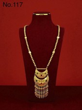 Asian Arabic Style Gold Plated Beaded Chain Long Necklace For Women*UK SELLER*