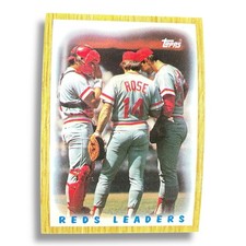 1987 Topps - Team Leaders Pete Rose, Bill Gullickson, Bo Diaz #281