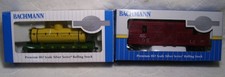 Bachmann lot of 2 HO Premium Silver Series Rolling Stock-Tanker & Stock car