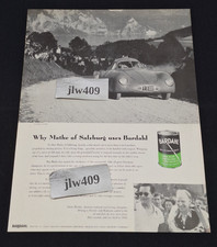 1955 BARDAHL MOTOR OIL CLEANER Print Ad Magazine Ad