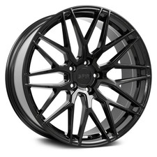 F1r F103 Wheels 18x8.5 38 5x114.3 73.1 Black Rims Set Of 4