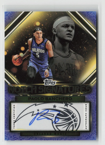 Paolo Banchero #TNS-PB 2025 Topps Notch Signatures card