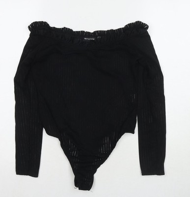 Schwarzer Damenbody Größe 12 von PRETTYLITTLETHING