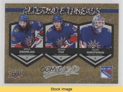 2023 MVP Alternate Threads Gold Mika Zibanejad Adam Fox Igor Shesterkin READ 8tn
