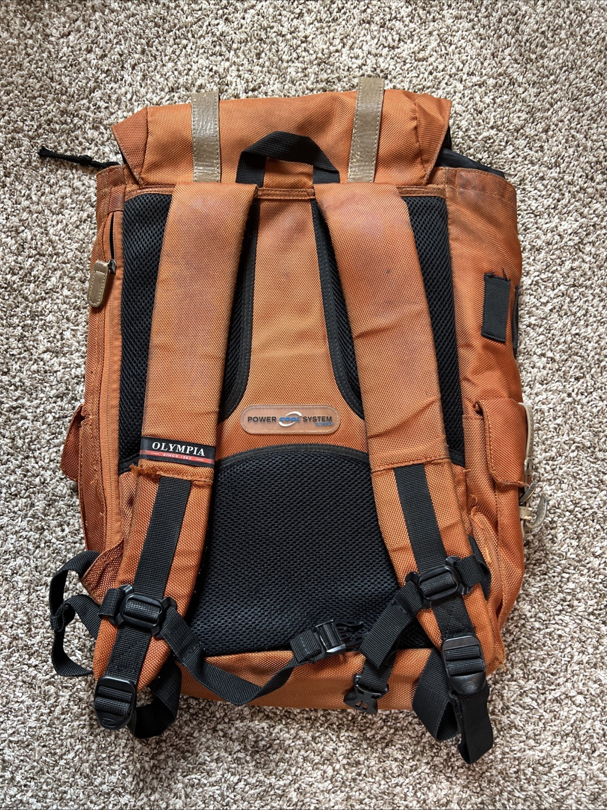 Olympia USA Hopkins 18” Sunset Orange Hiking Laptop Backpack
