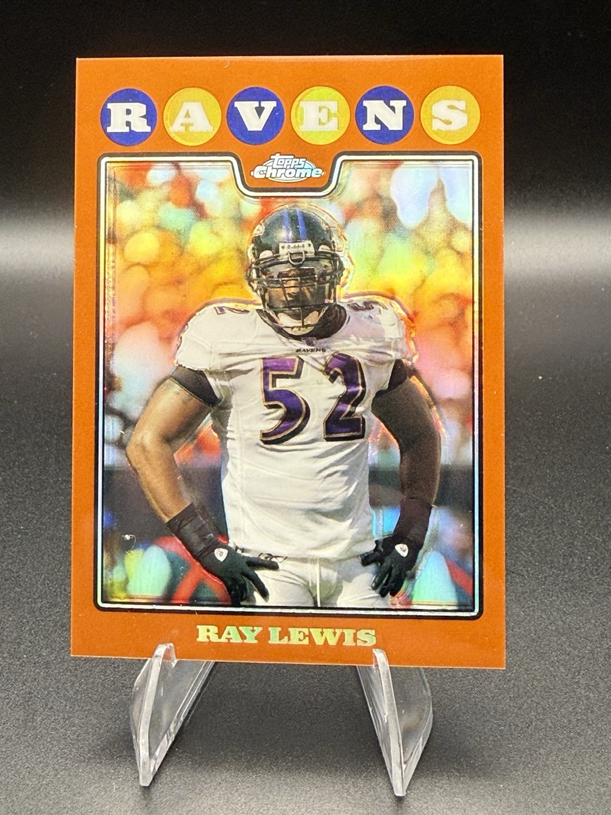 2008 Topps Chrome Football Ray Lewis #TC116 Copper Refractor /425