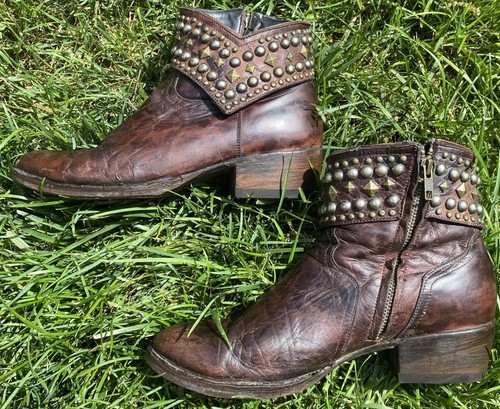 Old Gringo Women's Mini Belinda 7" Ankle Boots Sz 9 B Brown Bootie Cowboy Good - Picture 3 of 22