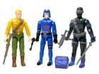 GI Joe Super7 Reaction+ O-Ring Cobra Commander Snake Eyes Vintage Toy Figure Lot