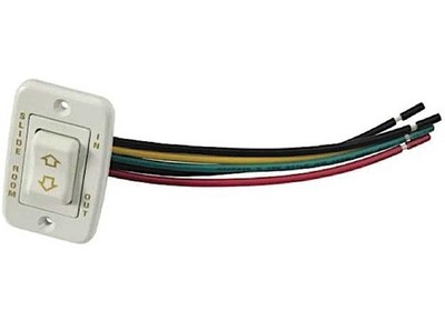 Lippert 117461 White Slide Out Switch Kit (Switch, Bezel, & Harness)