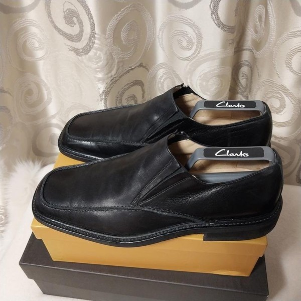 Men Navyboot Heels Black Leather 42 #B9KG