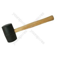 Silverline Black Rubber Mallet - 24oz (680g)