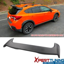 Fits 17-23 Subaru Crosstrek Impreza Hatchback Rear Roof Spoiler Lip Matte Black